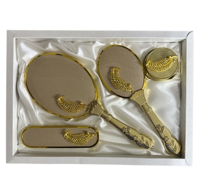Gold Desenli Lüx Ayna Çeyiz Seti