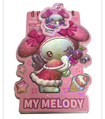 Göz Kırpan My Melody Stickerlı Mini Not Defteri