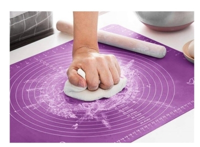 Hamur Açma Matı Silikon Kaydırmaz Silpat Büyük Boy Mor