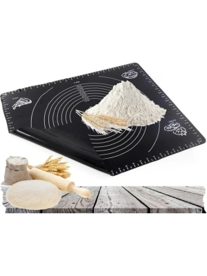 Hamur Açma Matı Silikon Kaydırmaz Silpat Büyük Boy Siyah