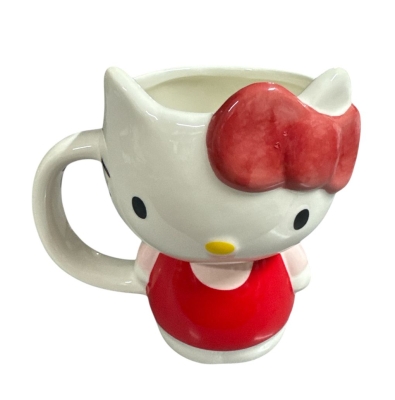 Hello Kitty Figürlü 3D Tasarım Yüksek Kupa Bardak