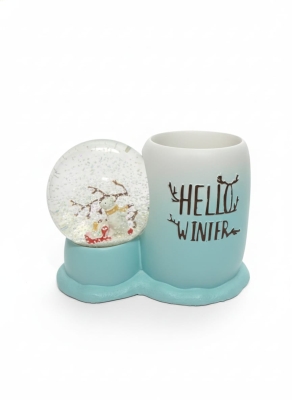 Hello Winter Kar Küreli Kalem Kutusu Mavi