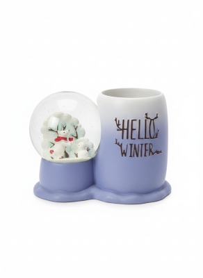 Hello Winter Kar Küreli Kalem Kutusu Mor