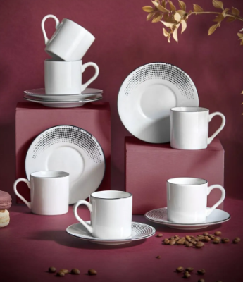 Kahramanlar Aria 6 Kişilik Kahve Fincan Takımı 90 ml