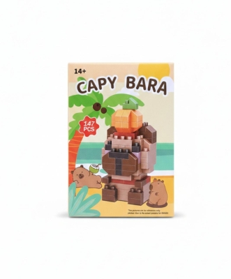 Kapibara Portakal Tasarımlı Büyük Parçalı Blok Oyuncak Seti Big Pixel Brick Set