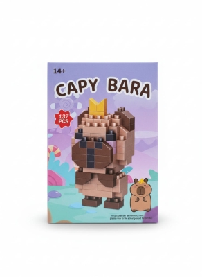 Kapibara Kral Tasarımlı Büyük Parçalı Blok Oyuncak Seti Big Pixel Brick Set