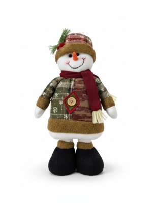 Kardan Adam Yılbaşı Ağacı Figürü 33 Cm Uzayan Figür