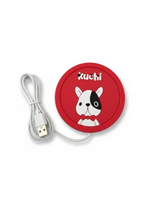 Köpek Figürlü Taşınabilir USB Girişli Biberon Bardak Kupa Altı Isıtıcı