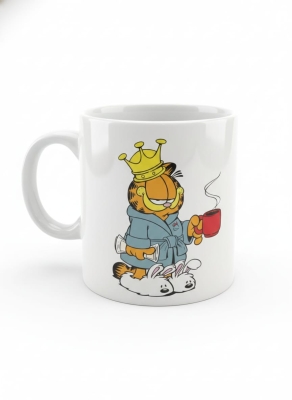 Kral Garfield Seramik Çay Kahve Kupası