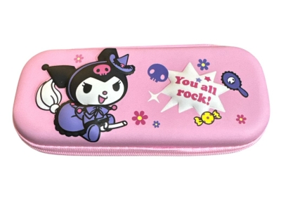 Kuromi Fermuarlı Kullanışlı Pembe Kalemlik Kalem Kutusu