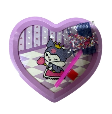 Kuromi Kalpli Özel Tasarım Elmas Mozaik Boyama Seti Mor