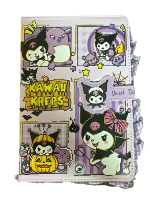 Kuromi Kreps Fırfırlı Özel Tasarım Anı Günlük Hatıra Defteri