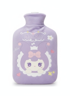 Kuromi Mor Peluş Sıcak Su Torbası Büyük Boy