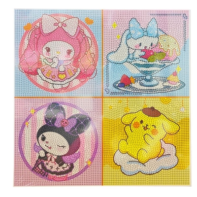 Kuromi My Melody Cinnamoroll Kendin Yap Fotoğraf Çerçeveli Mozaik Elmas Boyama Jumbo Boy