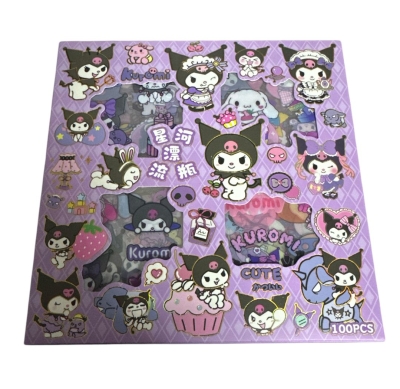 Kuromi Özel Tasarım Kaliteli Şeffaf Sticker Seti