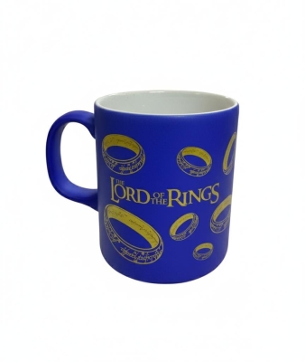 Lord of the Rings Yüzüklü Seramik Çay Kahve Kupası Mavi