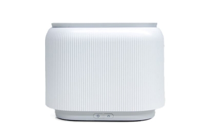 Modern Çizgili Hava Nemlendirici Difüzör Gece Lambası Beyaz