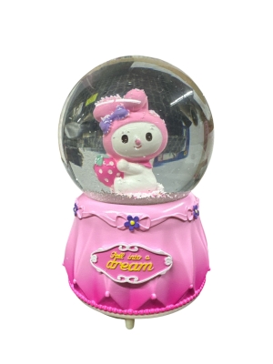 My Melody Işıklı Müzikli Otomatik Kar Püskürtmeli Büyük Boy Kar Küresi