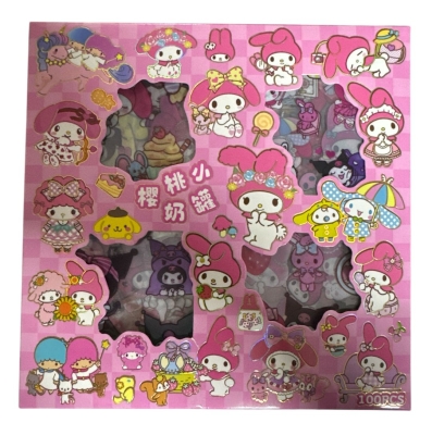 My Melody Özel Tasarım Kaliteli Şeffaf Sticker Seti