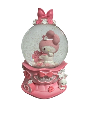 My Melody Sakura Göz Kırpan Işıklı Müzikli Büyük Boy Kar Küresi