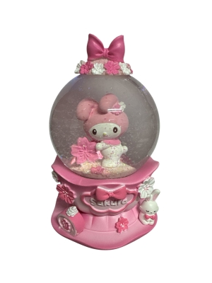 My Melody Sakura Işıklı Müzikli Dönen Büyük Boy Kar Küresi