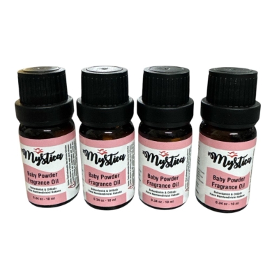 Mystica Baby Powder Aroma Yağı Esansiyel Yağ Buhurdanlık Kokusu 4 Adet