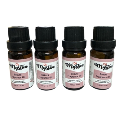 Mystica Sakura Aroma Yağı Esansiyel Yağ Buhurdanlık Kokusu 4 Adet