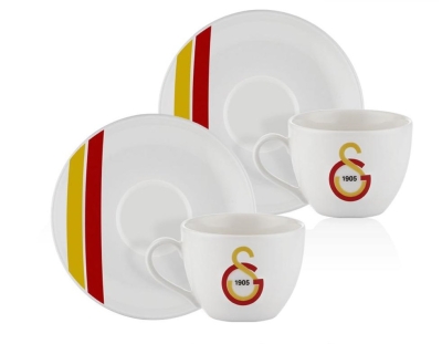 Neva Galatasaray Çizgili 2'li Çay Fincan Takımı