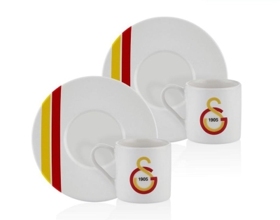 Neva Galatasaray Çizgili 2'li Kahve Fincan Takımı