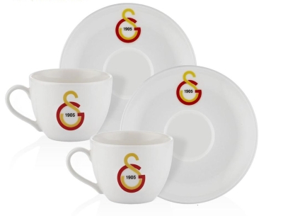 Neva Galatasaray Klasik Logo 2'li Çay Fincan Takımı