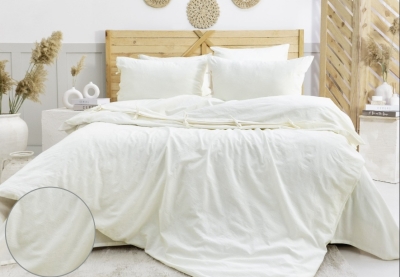 Nijuu Home Selection Concept Rua Krem Çift Kişilik Pamuk Nevresim Takımı