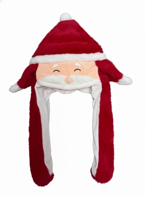 Noel Baba Figürlü Işıklı Hareketli Peluş Şapka