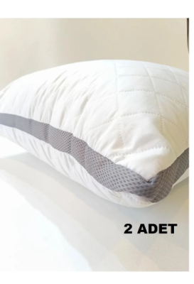 OGİ HOME Klimalı Mikro Kapitone 50x70 cm Silikon Elyaflı Yastık 2 Adet