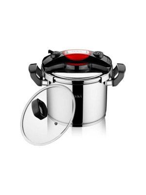 Olika Omega 3 Parça Düdüklü Tencere Seti Kırmızı 6 lt