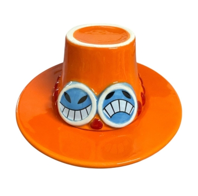 One Piece Ace Şapka Seramik Kupa Fincan