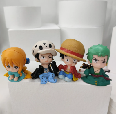 One Piece Zoro Anime 4 Parça Mini Figür Seti