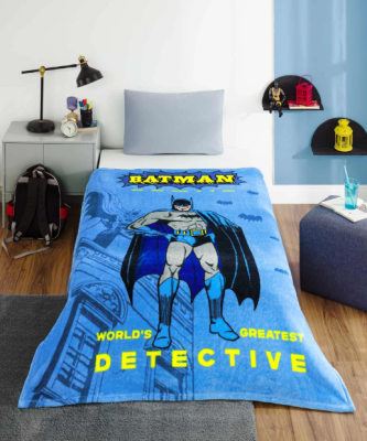 Özdilek Batman Dedective Lisanslı Tek Kişilik Çocuk Battaniyesi 150x200 cm