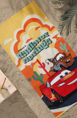 Özdilek Cars Radiator Disney Lisanslı Kadife Plaj Havlusu 60x120 cm