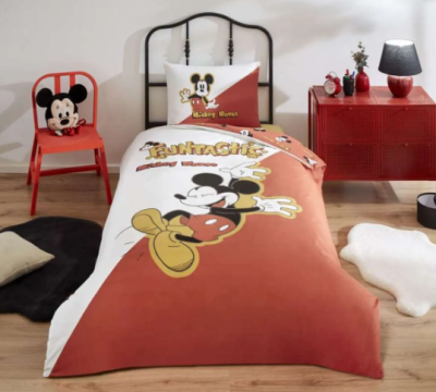 Özdilek Disney Mickey Funtastic Ranforce Tek Kişilik Nevresim Takımı Kırmızı