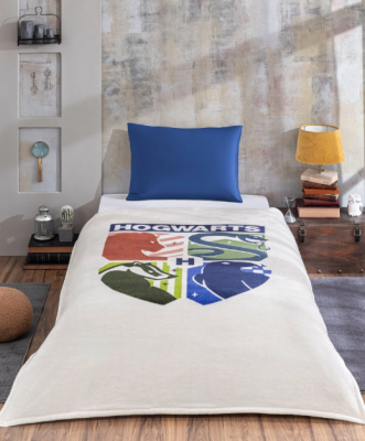 Özdilek Harry Potter Hogward Lisanslı Tek Kişilik Çocuk Battaniyesi 150x200 cm