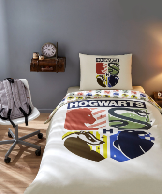 Özdilek Harry Potter Hogwarts Tek Kişilik Lisanslı Lastikli Çocuk Nevresim Takımı