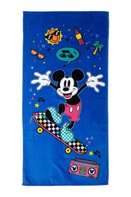 Özdilek Mickey Mouse Summer Disney Lisanslı Kadife Plaj Havlusu 60x120
