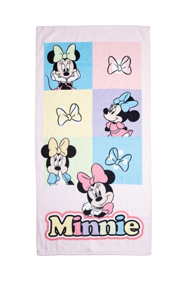 Özdilek Minnie Mouse Face Disney Lisanslı Kadife Plaj Havlusu 60x120