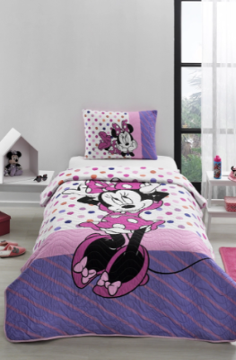 Özdilek Minnie Mouse Trend Tek Kişilik Disney Lisanslı Çocuk Yatak Örtüsü 160x230 cm
