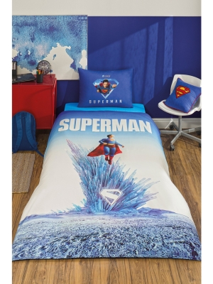 Özdilek Superman Genesis Tek Kişilik Lisanslı Lastikli Çarşaf Çocuk Nevresim Takımı