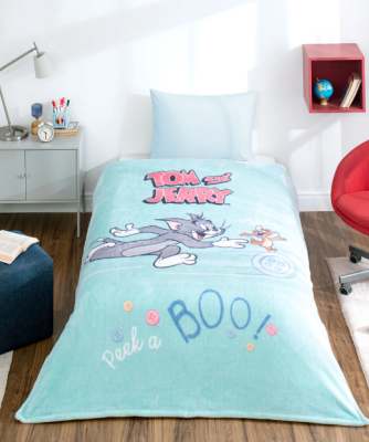 Özdilek Tom & Jerry Lisanslı Tek Kişilik Çocuk Battaniyesi 150x200 cm