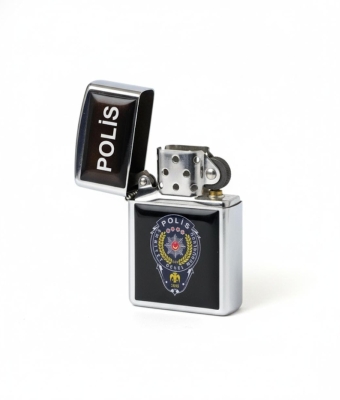 Özel Tasarım Polis Logolu Çakmak Lacivert