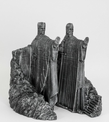 Özel Yapım Yüzüklerin Efendisi Argonath Geçidi Lotr Kitap Tutucu Biblo 2’li Set