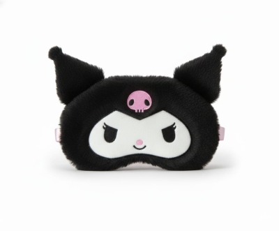 Peluş Kuromi Uyku Göz Bandı Siyah