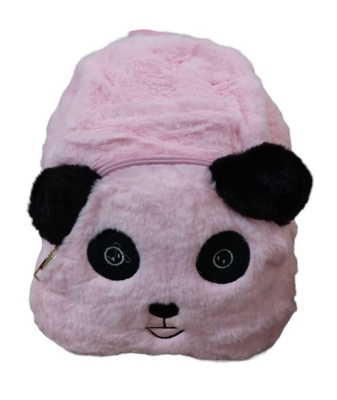 Pembe Panda Peluş Sırt Çantası